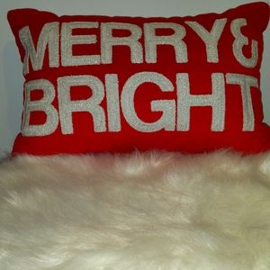 12x18 "Merry & Bright" throw pillow